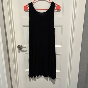 Old navy black sleeveless dress size large jersey material super soft key hole